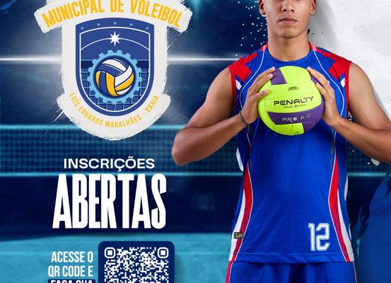 Inscrições abertas para o Campeonato Municipal de Voleibol!