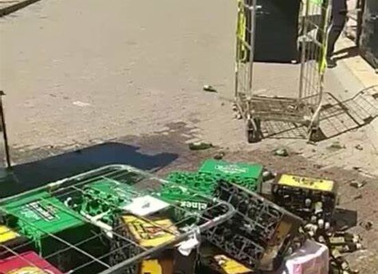 Motorista bêbado invade distribuidora de bebidas com o carro em Ibititá