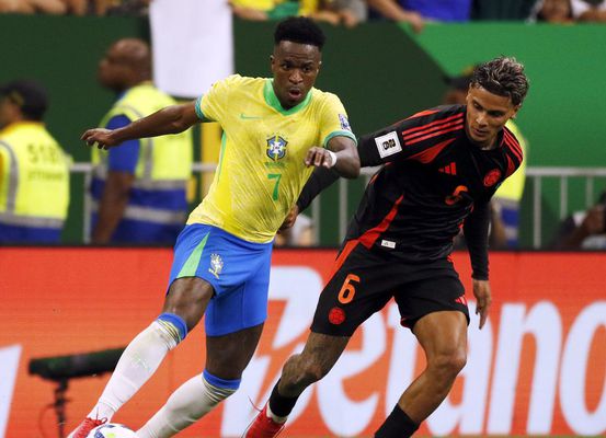 Vinicius Júnior decide e Brasil derrota Colômbia pelas Eliminatórias